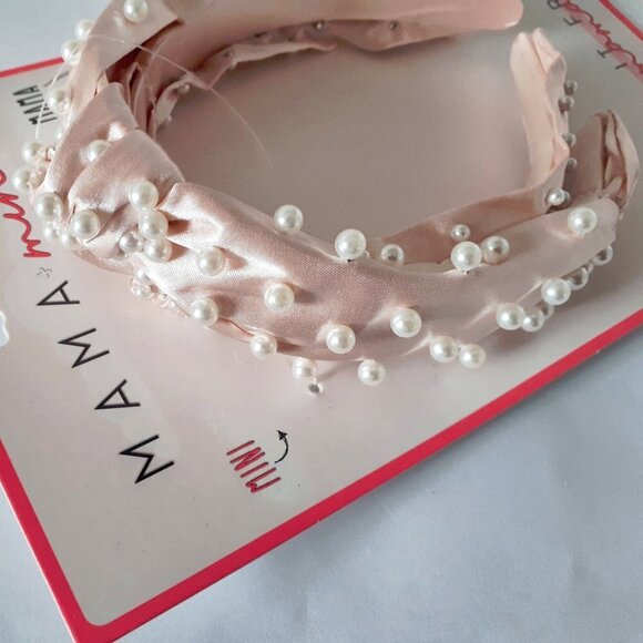NWT Mama + mini pink pearl knotted headband 2-pack - Picture 6 of 6